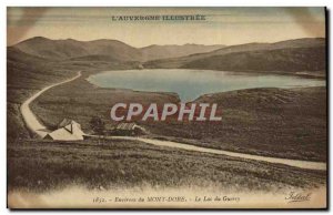 Old Postcard L & # 39Auvergne Picturesque Surroundings Mont Dore Lake Guery