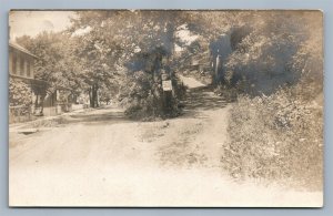 FRENCHTOWN NJ MILFORD ROAD ANTIQUE REAL PHOTO POSTCARD RPPC