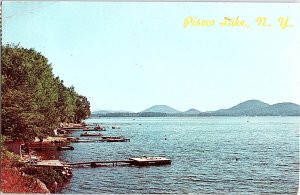 Chrome WATER SCENE Adirondacks - Piseco - Near Old Forge New York NY AH7236