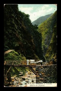 VINTAGE POSTCARD RIBEIRA DO INFERNO FOOT BRIDGE MADEIRA PORTUGAL UNUSED MINT