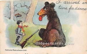 Bear Published by Moore and Gibson Co NY Unused card looks trimmed