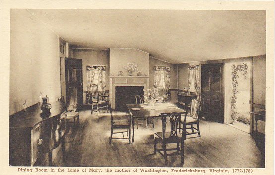 Virginia Fredericksburg Dining Room In The Home Of Mary Albertype