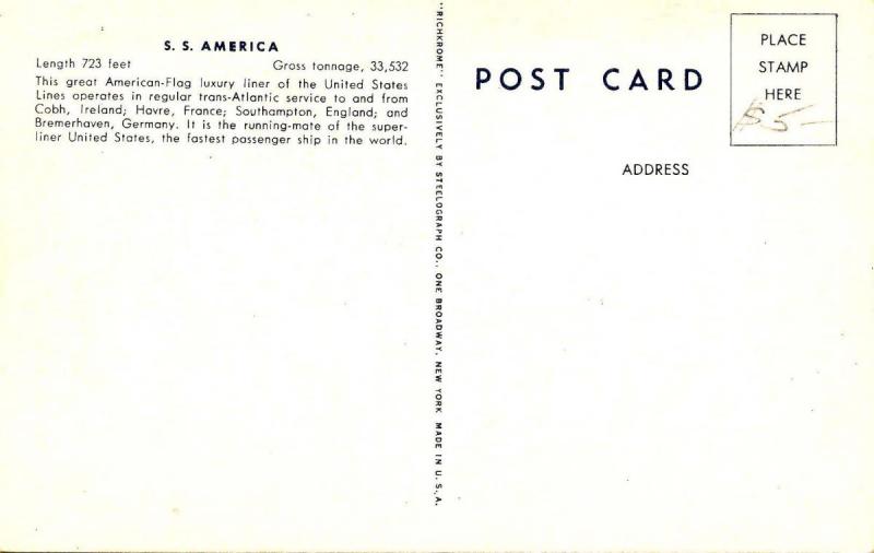 United States Lines - SS America