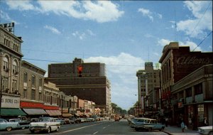 High Point North Carolina NC Station Wagon Classic 1960s Cars Vintage Postcard