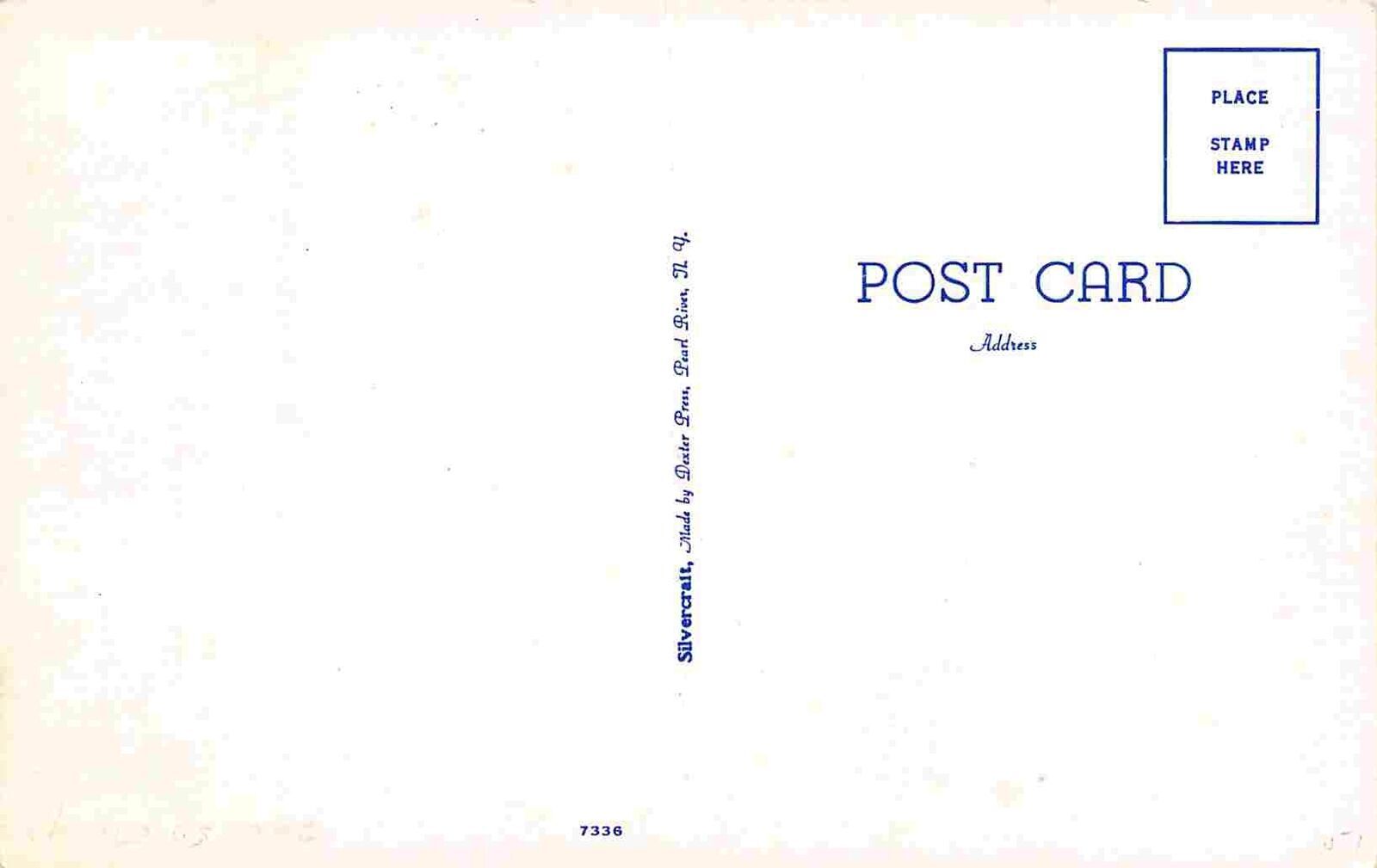 Main Street Cars Hoosick Falls New York 1940s postcard United States