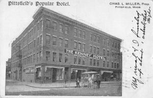 Pittsfield Massachusetts The Kenney Hotel Antique Postcard J48533