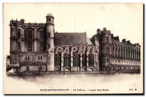 Postcard Old Saint Germain En Laye The Facade South West Chateau