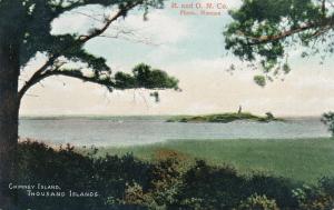 Chimney Island near Brockville, Ontario, Canada in St Lawrence River - DB