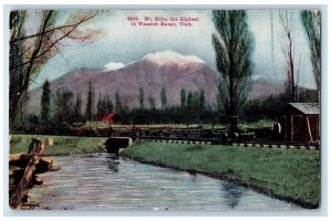 c1910s Mt. Nebo The Highest In Wasatch Range Utah UT Unposted Mountain Postcard 