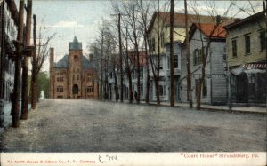 Stroudsburg Pennsylvania PA Court House c1910 Vintage Postcard