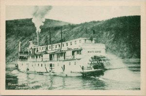 Dawson Yukon Steamer 'Whitehorse' Ship Unused Cribb's Postcard G43