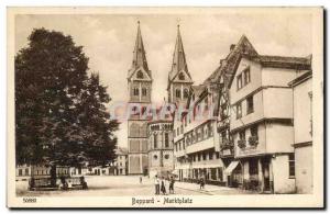 Old Postcard Boppard Marktplatz