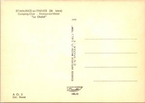 Saint-Maurice-en-Trieves, France LE CHALET Camping~Motel~Restuarant 4X6 Postcard