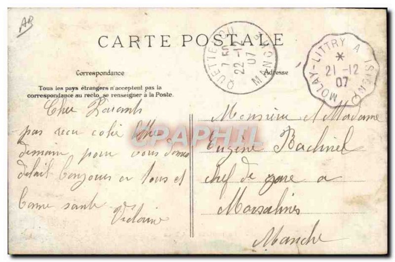 Old Postcard The re-entry of ble