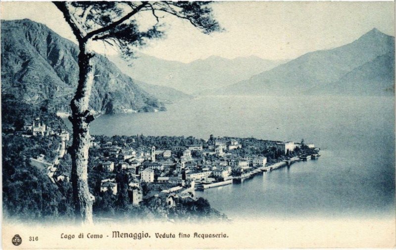 CPA Menaggio Lago di Como, Veduta fino Acquaseria . ITALY (540953)