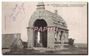 Old Postcard Plougasnou The Oratory Jounes Girls deposited hair to find a hus...