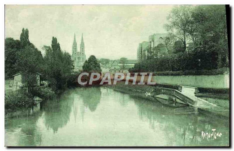 Old Postcard Niort The Sevre Niortaise To The Old Dungeon and & # 39eglise Sa...