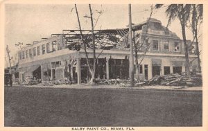 Miami Florida Kalby Paint Co Ruins Hurricane Disaster? Vintage Postcard AA65984