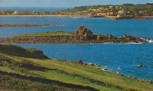 BeeSands From The Golf Links Course Isle Of Scilly 1966 Postcard Postmark