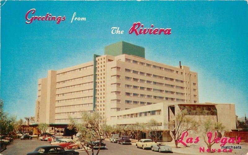 RIVIERA HOTEL Hickory Room Interior Las Vegas, Nevada Restaurant Postcard  c1950s