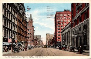 New York Rochester Main Street East From Powers Hotel 1917