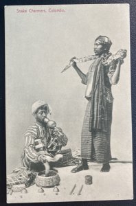 Mint Ceylon Picture Postcard Snake Charmers Colombo