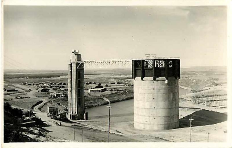 Spillway Towers Kingsley Dam During Construction, Nebraska