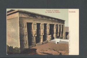 Ca 1908 Post Card Egypt Temple Of Hathor At Denderah