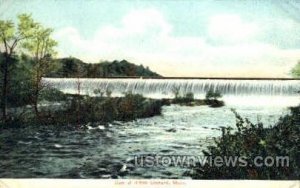 Dam - Indian Orchard, Massachusetts MA Postcard