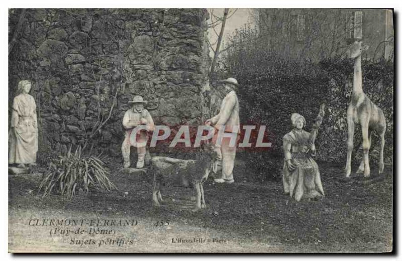 Old Postcard Clermont Ferrand Puy de Dome Topics petrifies Giraffe Chevre