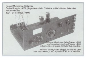 Postcard QSL CB Ham Radio Amateur Card From Argentina