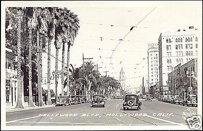 Hollywood Boulevard, Car Palms (1930s) Frashers Fotos