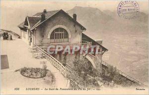 Old Postcard Lourdes Gare du Funiculaire du Pic du Jer