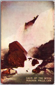 VINTAGE POSTCARD CAVE OF THE WINDS AT NIAGARA FALLS ONTARIO CANADA c. 1905