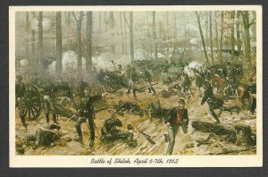 Ca 1921 PPC* CIVIL WAR BATTLE OF SHILOH IN 1862 IS FROM A RARE PRANG  SEE INFO