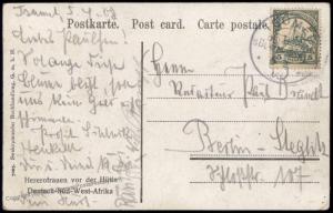 Germany 1908 SW Africa TSUMEB 5pf Stamp Native Women Cover DSWA 85030