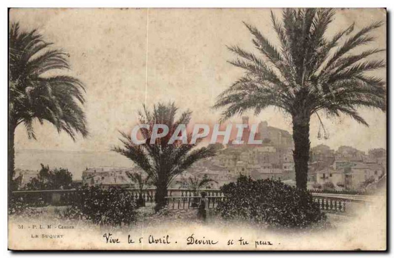 Cannes Old Postcard Le Suquet