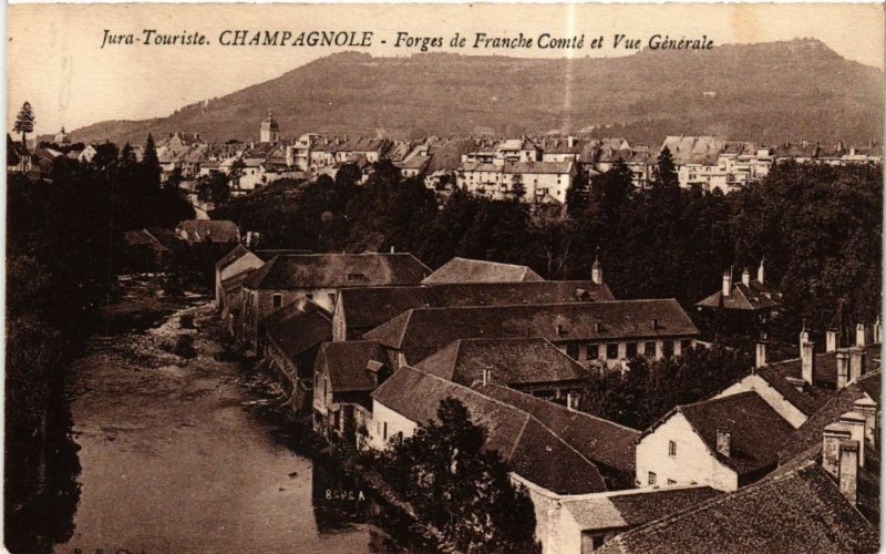 CPA CHAMPAGNOLE Forges de Franche-Comté et vue générale (447011)