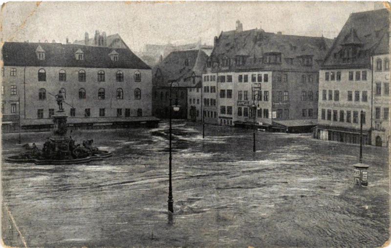 CPA AK NÜRNBERG Der Hauptmarkt Hochwasser GERMANY (644641)