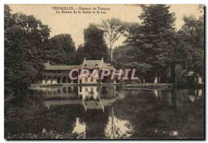 Postcard Old Versailles Hameau De Trianon The home of the Queen and the lake