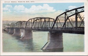 Finlay Bridge Medicine Hat Alberta AB Alta Postcard H31