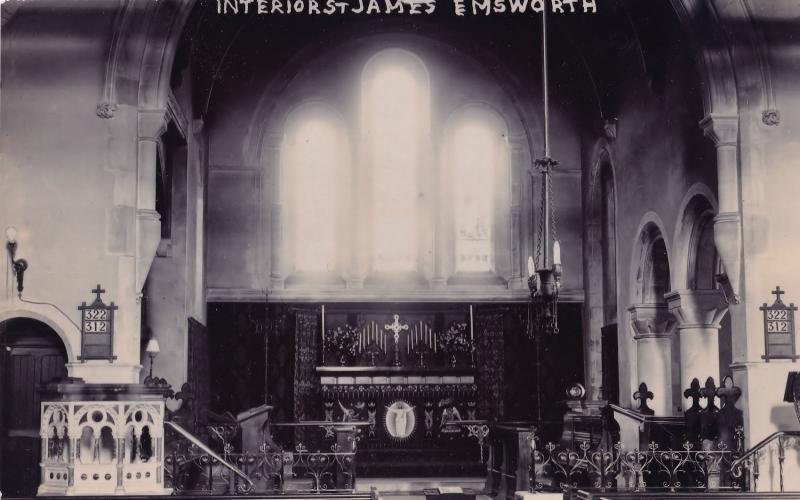 St James Emsworth Hampshire Church Real Photo Postcard