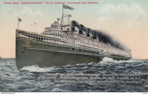 Great Ship SEEANDBEE , Cleveland to Buffalo Route , 1914