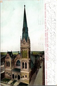 WOF Zion’s Church Liberty Bell Allentown Undivided Back 1c Smith Postcard PM 