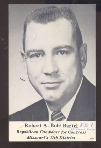 COLUMBIA MISSOURI ROBERT BARREL FOR CONGRESS ADVERTISING POSTCARD MO.