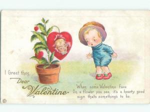 Divided-Back VALENTINE DAY SCENE Great Postcard W7764