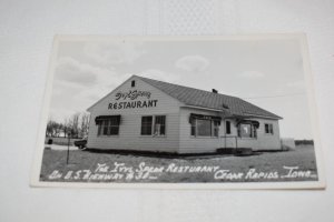 Ivy Spear Restaurant Cedar Rapids Iowa Postcard Hamilton Photo Co.