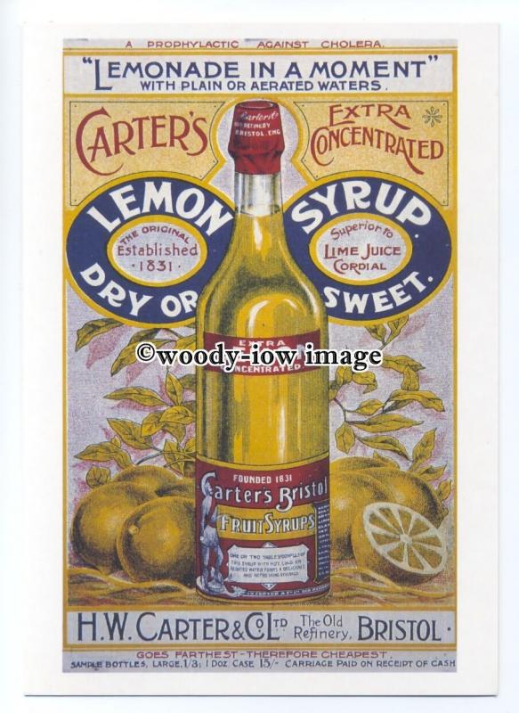 ad0826 - Carter's Lemon Cordial - Lemonade In A Moment -  Modern Advert Postcard