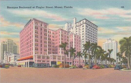 Florida Miami Biscayne Boulevard At Flagler Street