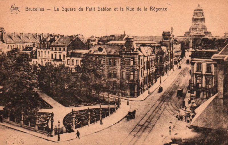 Le Square du Petit Sablon et la Rue de la Regence,Brussels,Belgium BIN